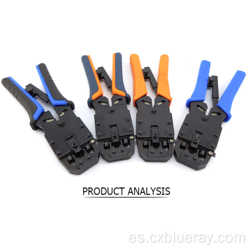 RJ45/12/11 Herramienta de engaño de compresión para engullir el enchufe modular